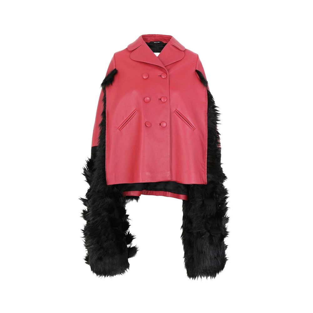 Maison Margiela Red Leather Coat