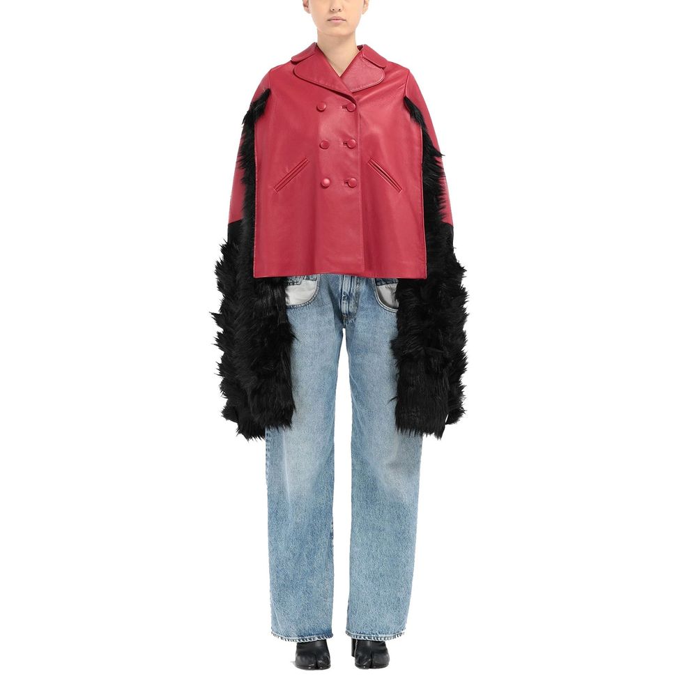 Maison Margiela Red Leather Coat