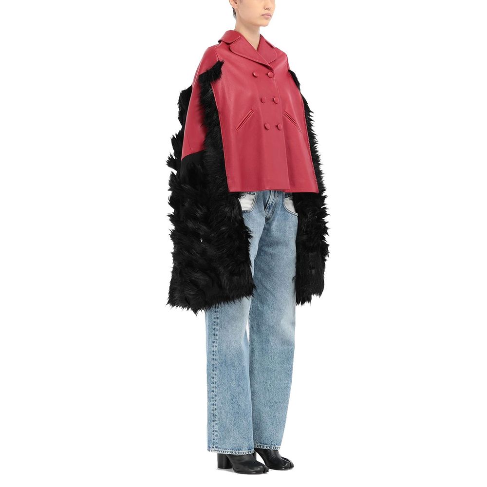 Maison Margiela Red Leather Coat