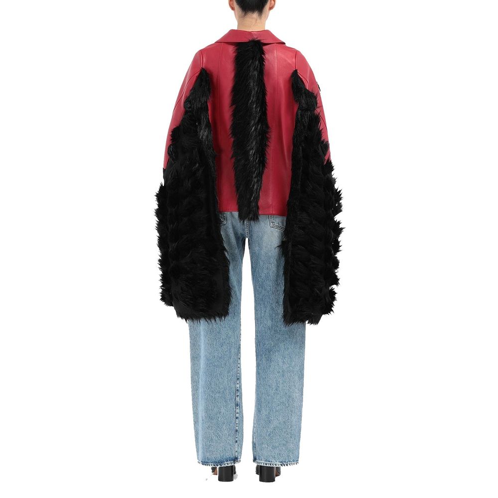 Maison Margiela Red Leather Coat