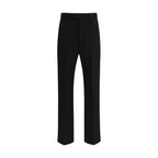 Valentino Garavani Black Wool Oves Aries Dress Pants