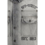 Off-White Gray Denim Shirt