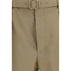 Saint Laurent Beige Cotton Bermuda Shorts