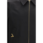 Valentino Garavani Black Cotton Bomber