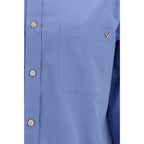Valentino Garavani Blue Cotton Shirt