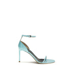Tom Ford Blue Calf Leather Bos Taurus Stiletto Heel Sandals