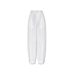 Bottega Veneta White Cotton Casual Pants