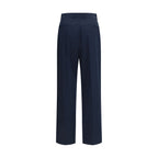 Valentino Garavani Blue Cotton Casual Pants
