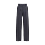 Miu Miu Gray Wool Oves Aries Dress Pants