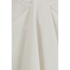 Givenchy White Wool Oves Aries Long Skirt