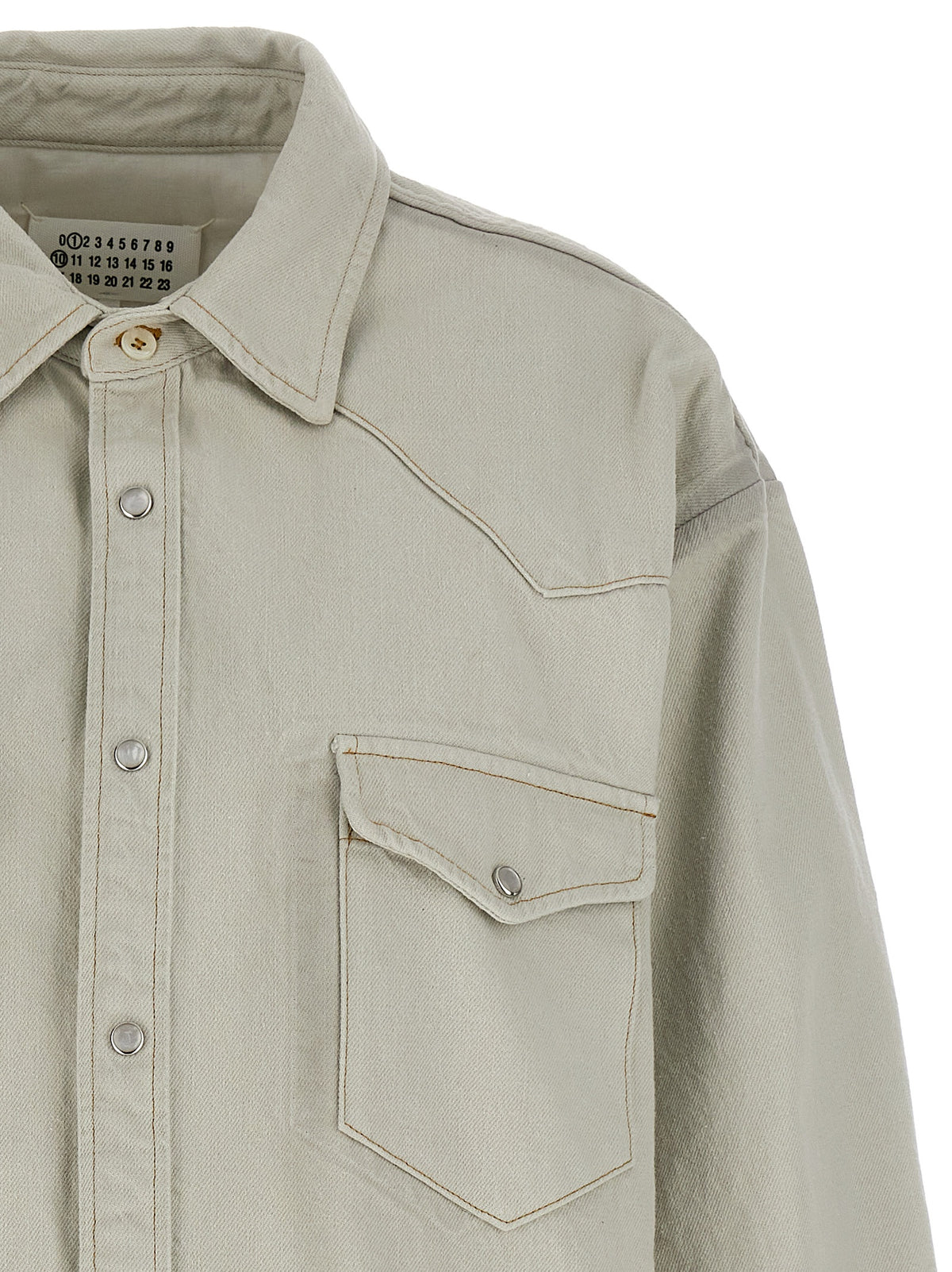 Maison Margiela White Cotton Denim Jacket