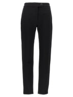 Ferragamo Black Elastane Skinny Pants