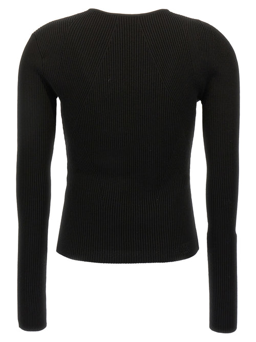 Alexander McQueen Black Wool Cardigan