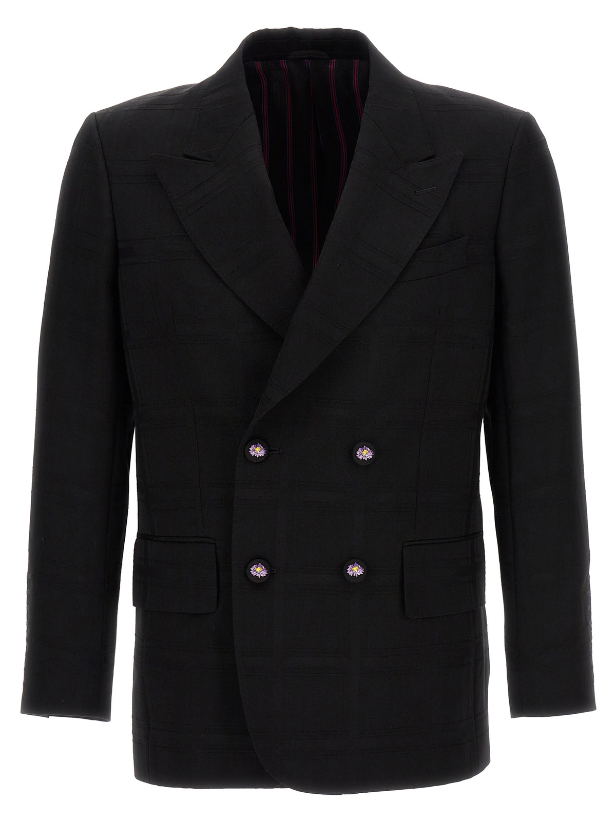 Etro Black Virgin Wool Blazer