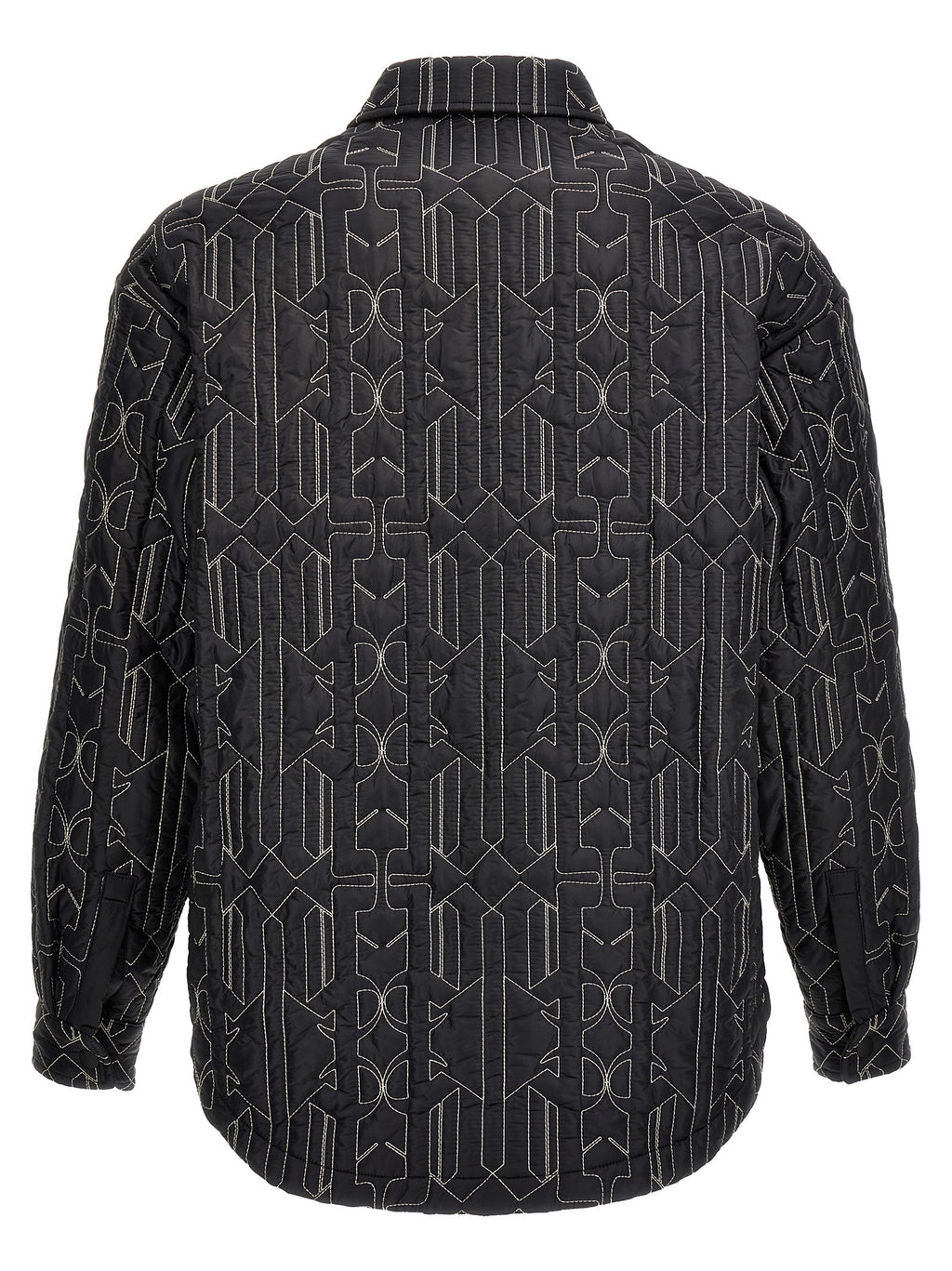 Palm Angels Gray Polyamide Shell Jacket
