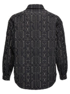 Palm Angels Gray Polyamide Shell Jacket