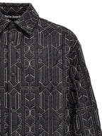 Palm Angels Gray Polyamide Shell Jacket