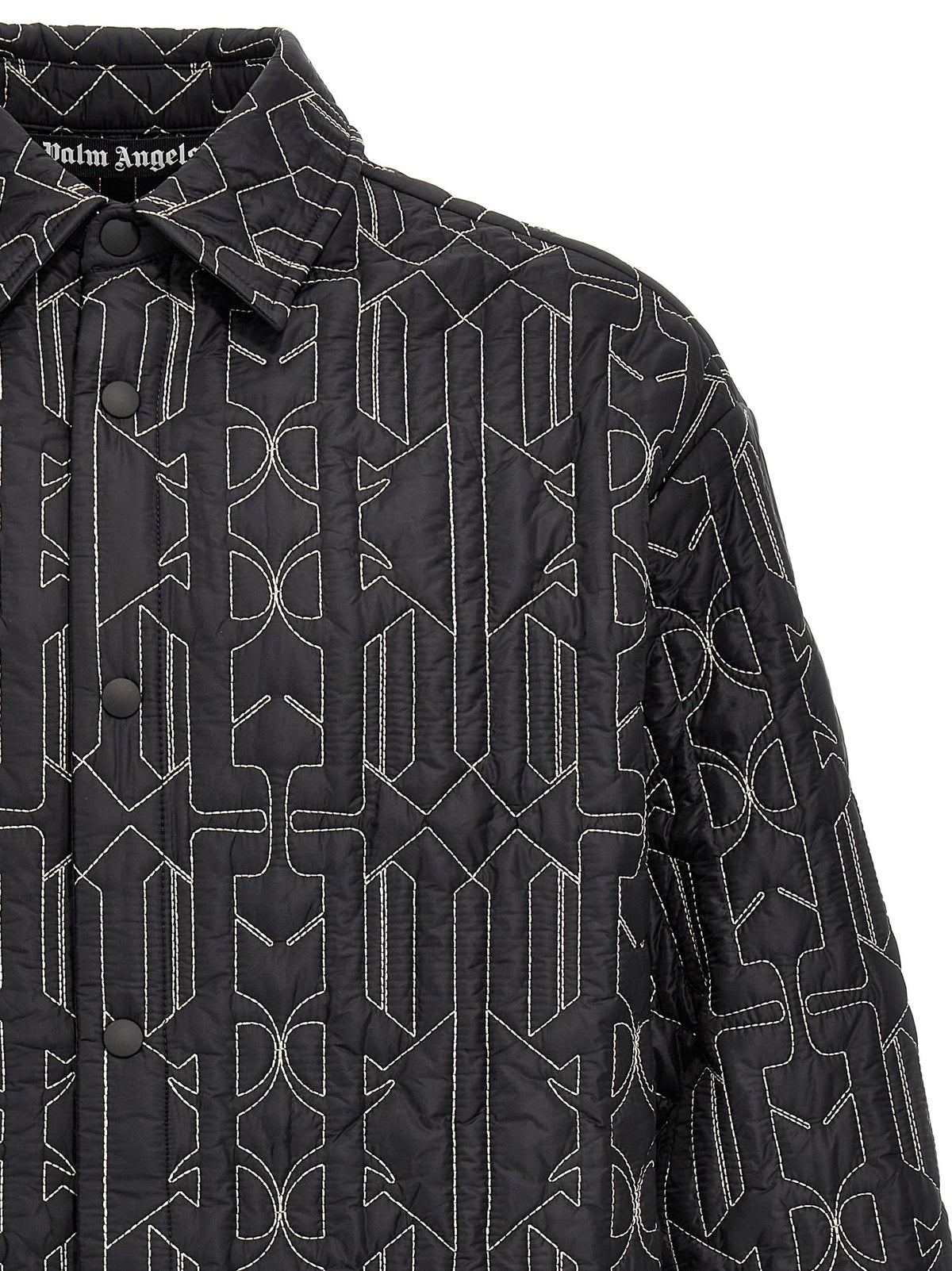 Palm Angels Gray Polyamide Shell Jacket
