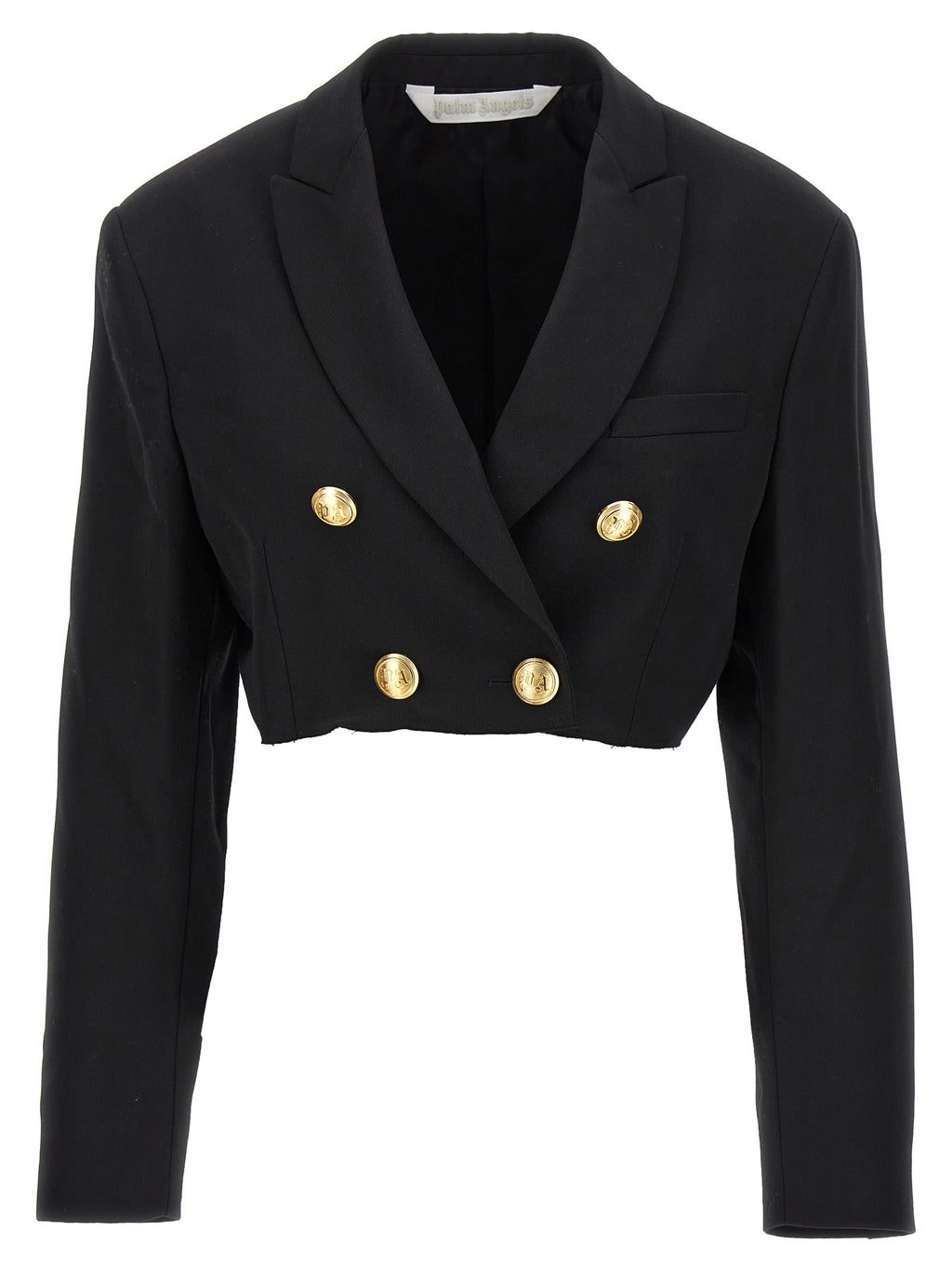 Palm Angels Black Polyester Blazer