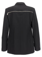Off-White Black Virgin Wool Blazer