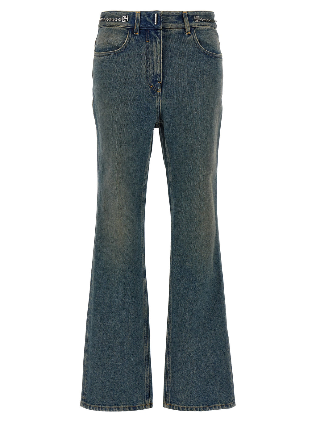 Givenchy Blue Cotton Bootcut Jeans