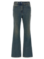 Givenchy Blue Cotton Bootcut Jeans