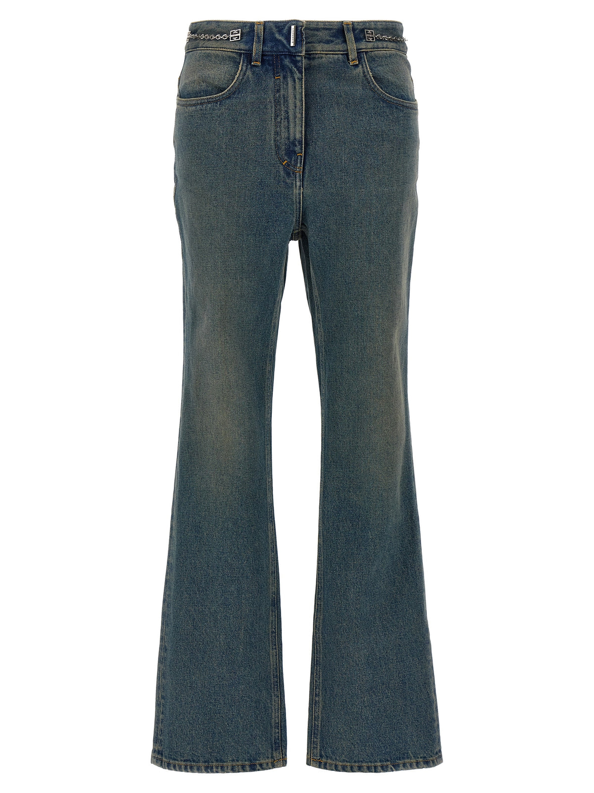 Givenchy Blue Cotton Bootcut Jeans