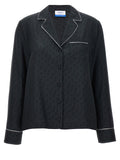 Off-White Black Silk Blouse