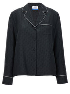 Off-White Black Silk Blouse