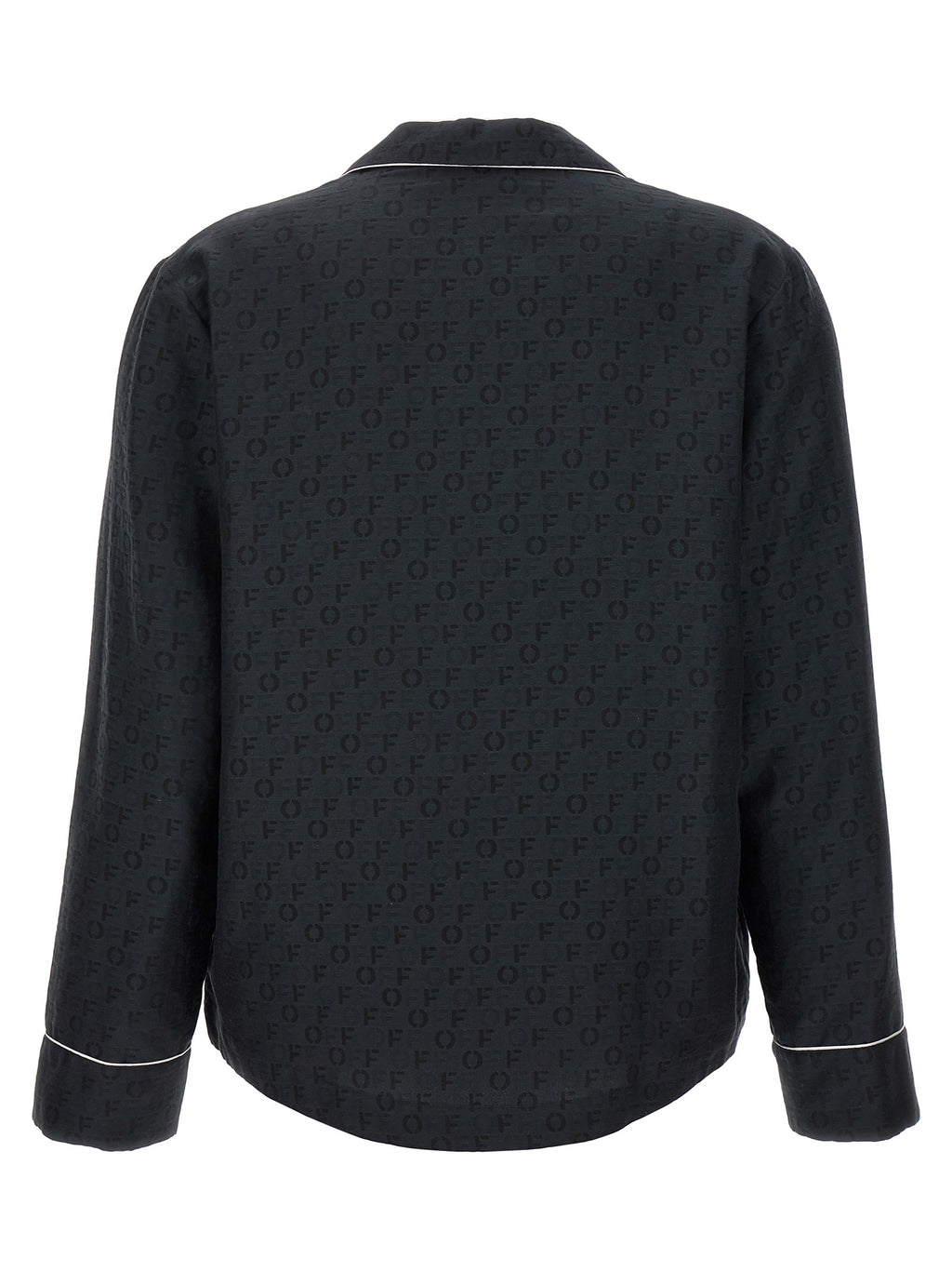 Off-White Black Silk Blouse