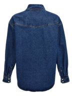 Palm Angels Blue Polyester Denim Jacket
