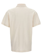 Palm Angels White Polyester Polo Shirt