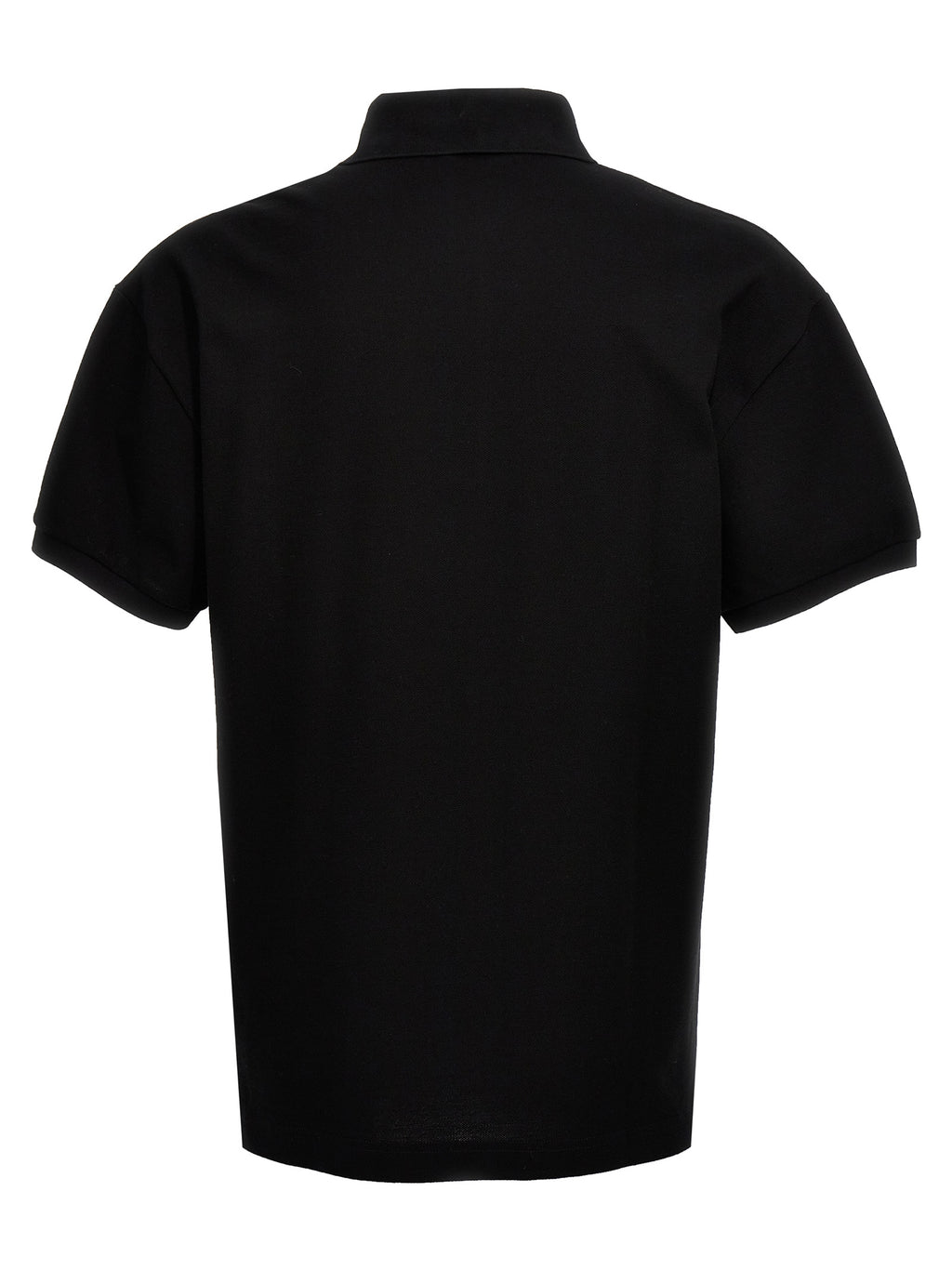 Palm Angels Black Polyester Polo Shirt
