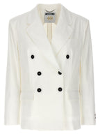 Moschino White Cotton Blazer