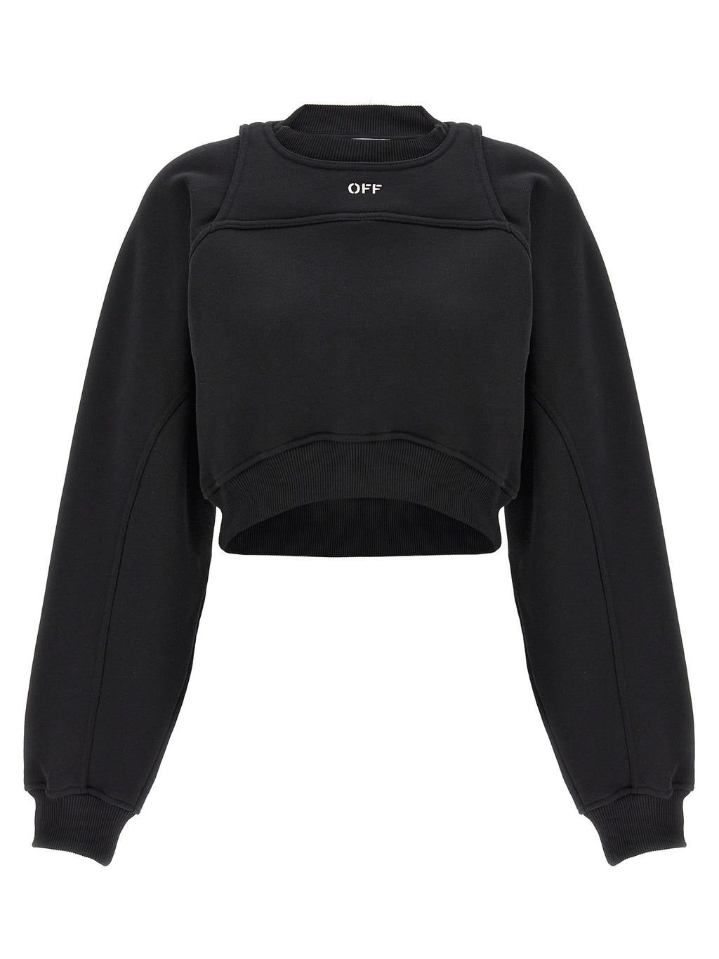 Off-White Bicolor Cotton Sweatshirt