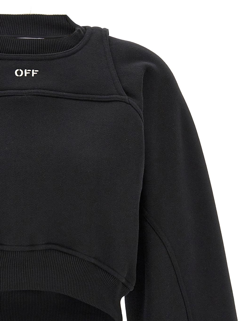 Off-White Bicolor Cotton Sweatshirt