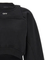 Off-White Bicolor Cotton Sweatshirt