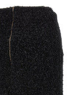 Balenciaga Black Cotton Midi Skirt