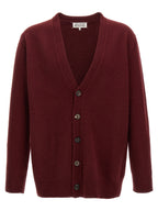 Maison Margiela Bordeaux Wool Cardigan