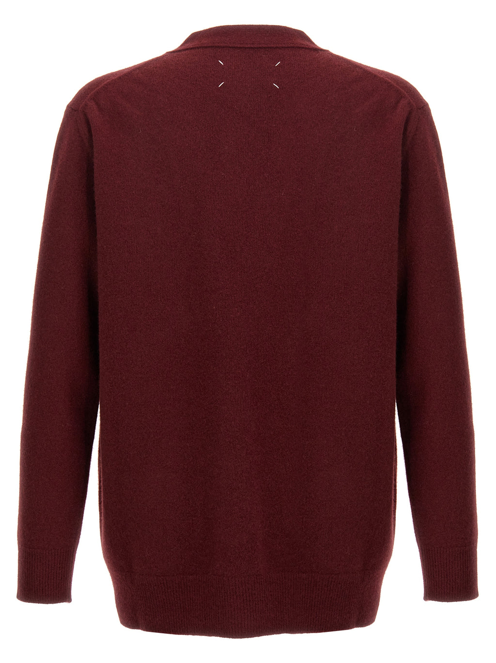 Maison Margiela Bordeaux Wool Cardigan