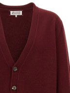 Maison Margiela Bordeaux Wool Cardigan