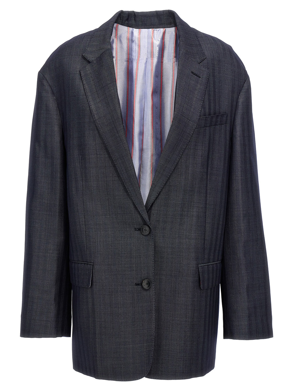 Etro Blue Wool Blazer