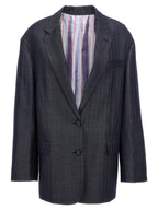 Etro Blue Wool Blazer