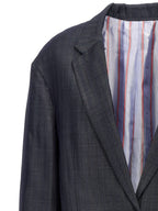 Etro Blue Wool Blazer