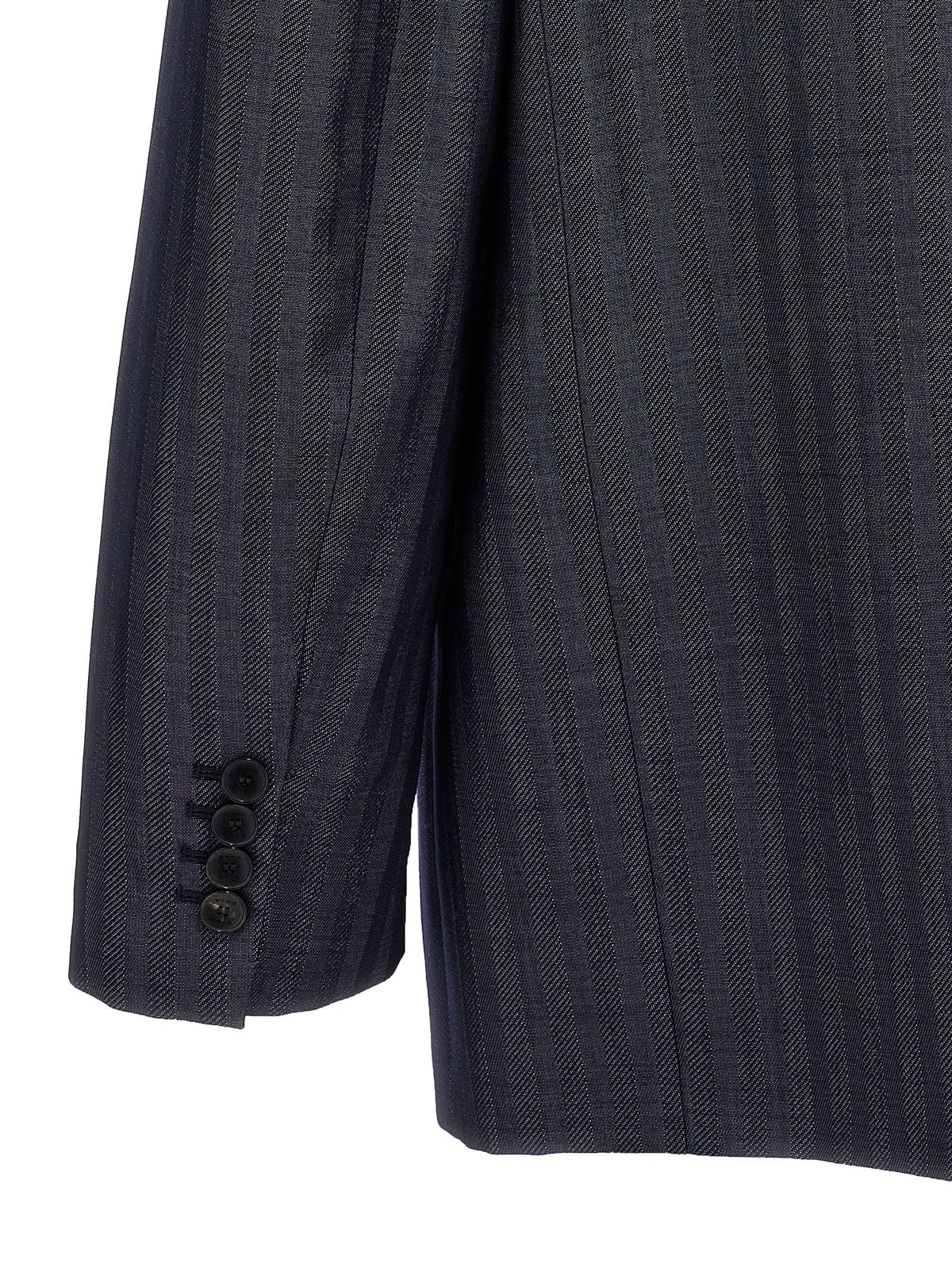 Etro Blue Wool Blazer