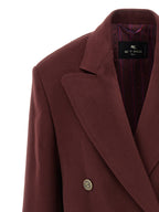 Etro Bordeaux Wool Blazer