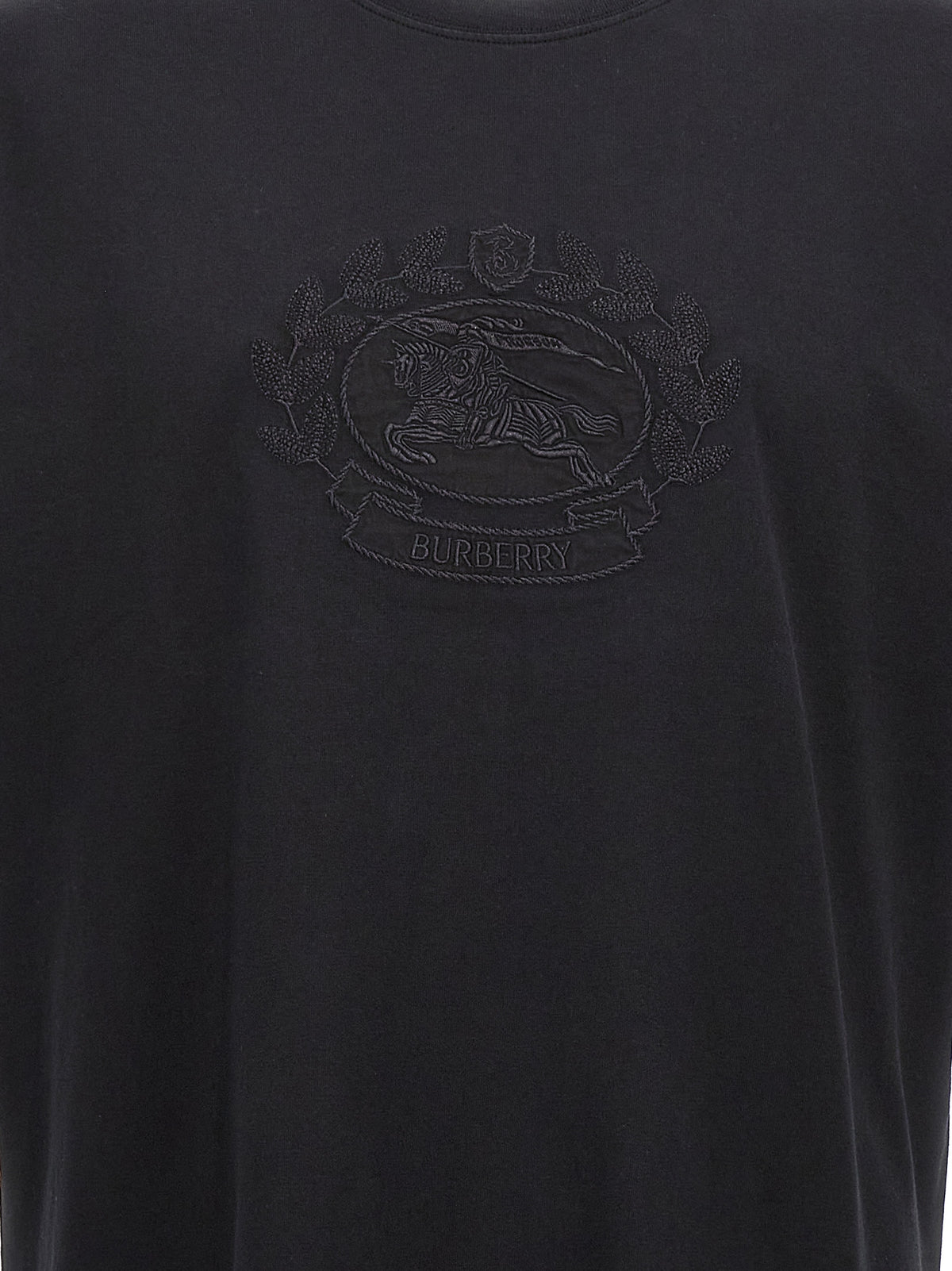 Burberry Black Cotton T-Shirt