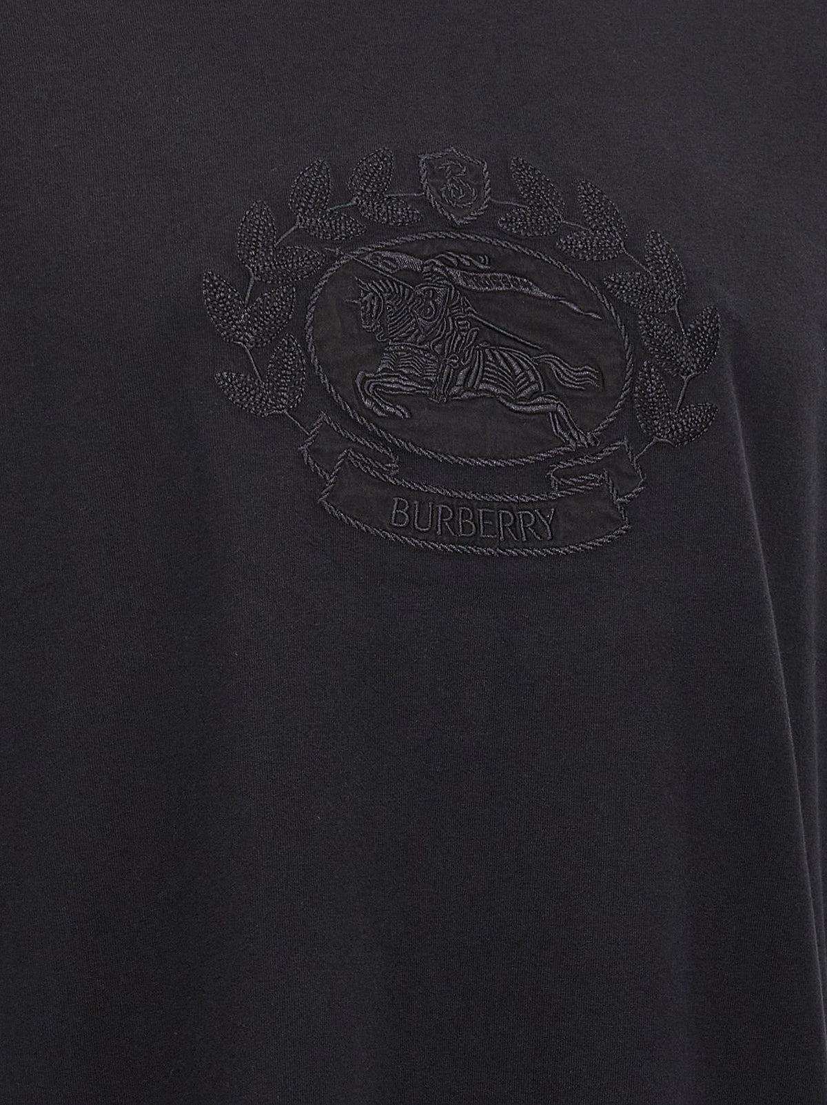 Burberry Black Cotton T-Shirt
