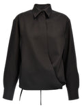 Valentino Garavani Black Wool Blouse