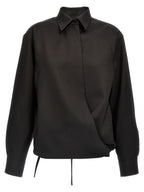 Valentino Garavani Black Wool Blouse
